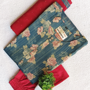 5981 - Tissue Kurtis 3pc Sets