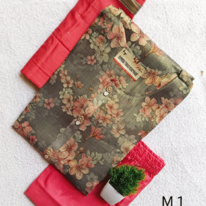 5986 - Tissue Kurtis 3pc Sets