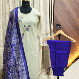 6027 - Kurti with Pant and Dupatta 3PC