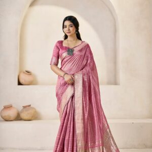 Elegant Zari Border Traditional Saree with Rich Pallu Design
