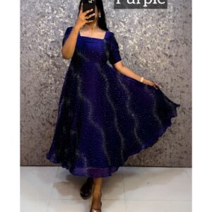 Luxury Sparkle Frock with All-Over Stone Work