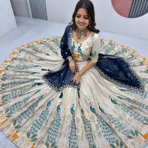 Peacock Grace Designer Lehenga Set