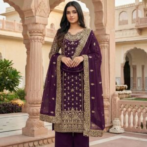 Heritage Inspired Butti Work Kurta with Statement Border Sharara Set