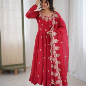 Festive Wear Embroidered Anarkali Dress for Women