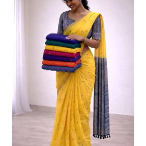S274 Linen saree