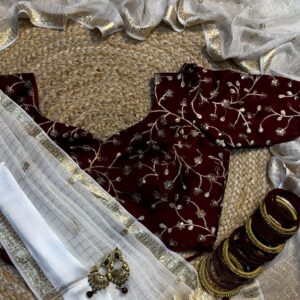 White Sparkle Saree