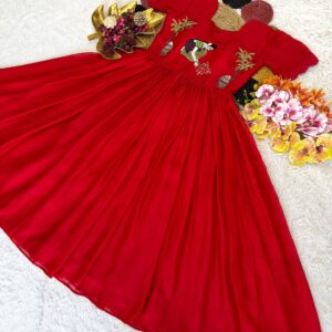 Women’s Ethnic Inspired Handwork Yoke Maxi Dress