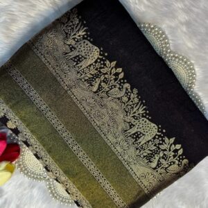 Traditional Khadi Cotton Saree with Heritage Inspired Weaving With Blouse