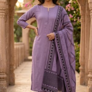 classic three-piece plain suit set