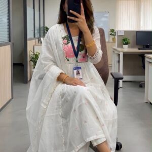 Royal Bloom Anarkali Kurta with Dupatta