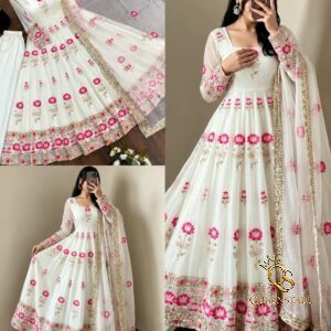Chic Festive Designer Gown with Exquisite Sequence Embroidery Dupatta👗