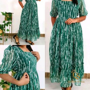 Elegant Chiffon Dress Featuring Side Pocket