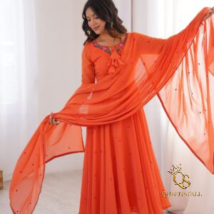 Elegent Heavy Sequence faux Georgette with Pant & Dupatta