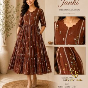 Mul Chanderi kurti