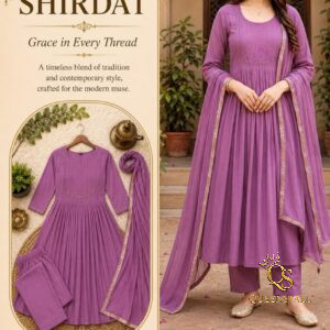 Premium mul changeri cotton kurti with dupatta & Pant